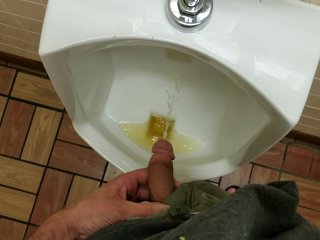 Pissing in public restrooms