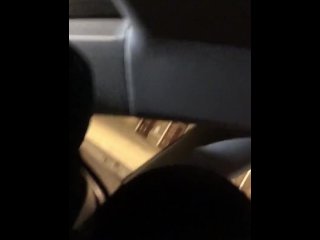 Teen gets head in backseat while uncle drives