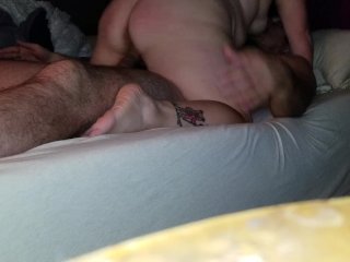 Sexy BBW Fucks her Husband and Plays with Herself
