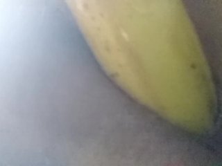 Banana Split Pt1 Self Love with Hairy Pussy