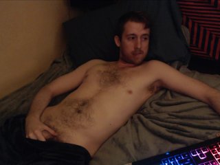 Hot canadian stud fondles himself on cam and feels his big hairy uncut dick