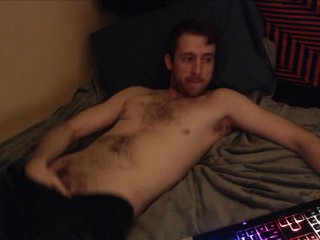 Fondling dick and teasing on cam hot amateur stud feels himself (no cum)