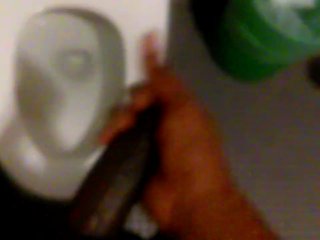 Masturbation in public restroom