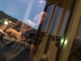 Trip to Hotel, Flash Then Fuck MILF & Hot Wife