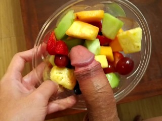 I Cummed On My Roommate S Fresh Fruits Rionia Pornhub Gay