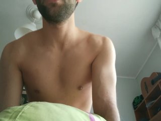 Español guapo con músculos follando culo con vista POV