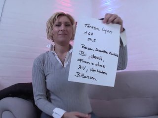 DIRTY and DEPRAVATE German Milf want to cum close to the director!!!
