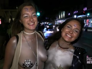 MILFs And College Girls All Bodypainted At Fantasy Fest