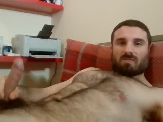 Playing with my lovely dick - Huge Cumshoot!