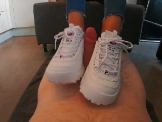 Fila Disruptor POV Shoejob with cum on it