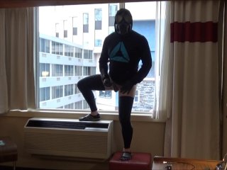 quick cum on hotel window