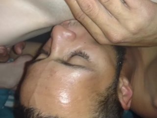 Little petite teen getting fucked by a hot  mixed guy