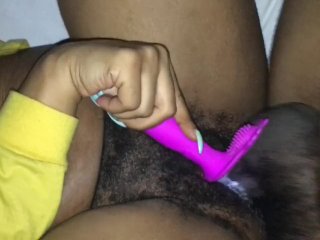 Vibrating Toy Makes My Pussy Cream On Daddy Dick BBC