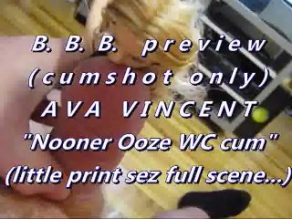 BBB preview: Ava Vincent "Little Black Dress in WC pop"cum only WMVslomo