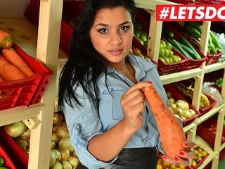 LETSDOEIT - Big Booty Latina MILF Picked UP at The Market Rides a Big Cock