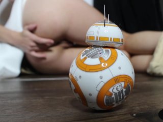 Rey cums for BB8 - StarWars Parody Porn