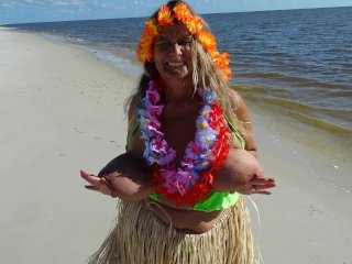 Beach Hula Girl Dance (includes 101 photo musical slide show)