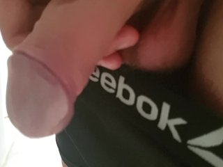 Close up of dick while pissing