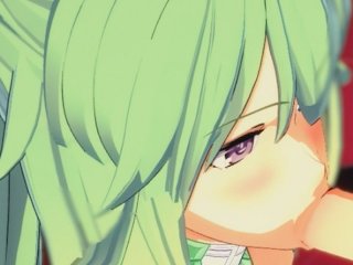 Neptunia - Green Heart 3D Hentai