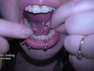 Tongue Web Piercing Cleaning