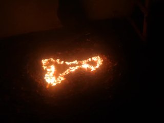Giant Flaming Cock
