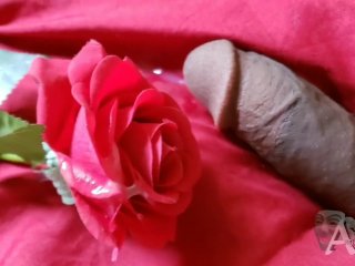 cumming on a rose cock tease