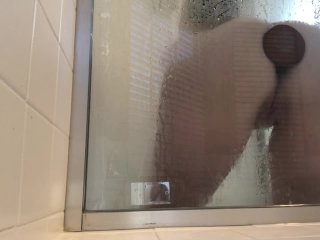 My ass gets fucked in the shower...Naughty Me )