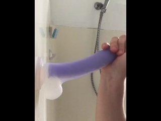 First handjob with the new dildo3
