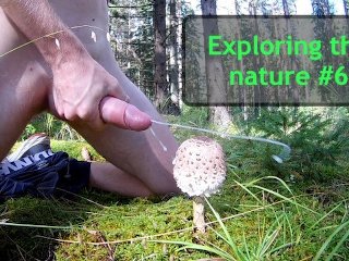 Exploring the nature #6 - Extremely massive cumshot in the woods