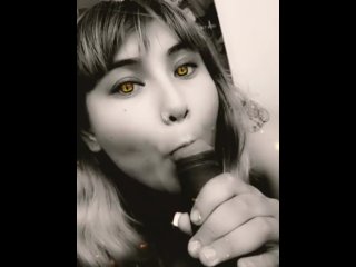 Playing with her BBC