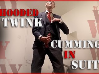 Preview - Hooded Twink Cumming in Suit