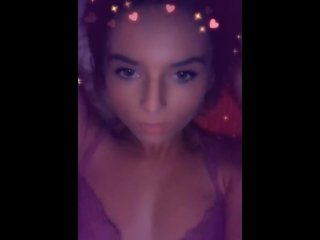 Sucking on my perky tits perfect body sexy couple four play