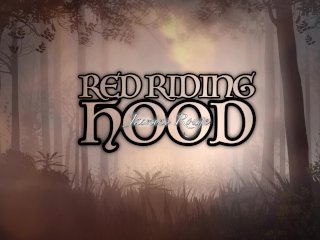 Red Riding Hood sucking and rubbing dick
