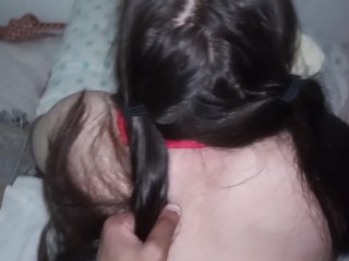 Teen GF In Pig Tails Rough Fuck and Cums On BBC Part 2
