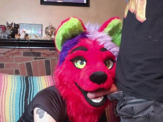 Red Furry Blowjob
