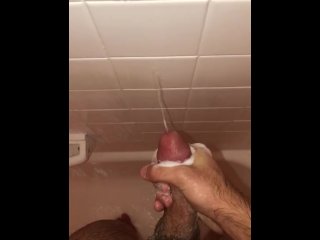 Cumming in the shower