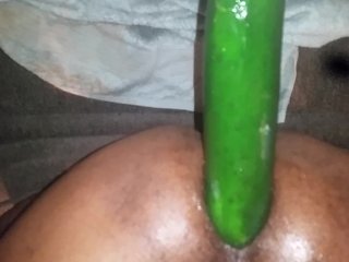 Had to stop and buy a huge cucumber to tryout.