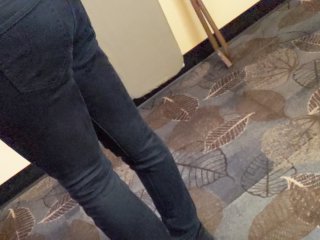 Showing off my legs and ass in skinny jeans