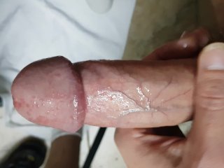 Hot Playing With My Huge Cock And Balls Till Huge Cumshot On Towel