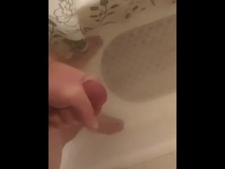 Rubbing my hard cock