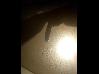 Stroking my dick after a shower