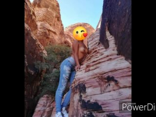 PUBLIC SEX! Fucking my gf pussy in the grand canyon