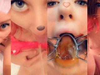 PISS ON ME COMPILATION! PISS IN MOUTH / PEE DRINK HOT TEEN GIRL PISSED ON