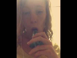 Love sucking on my buttplug 