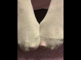 Teen girl socks up close ASMR
