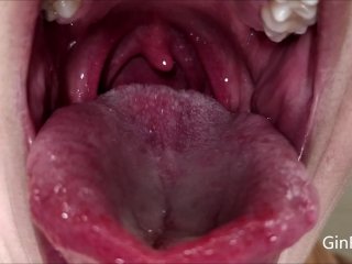 Tongue and uvula check with lots of spit (Full version)