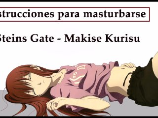 JOI hentai en español con Kurisu de Steins Gate, un experimento especial.