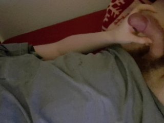 Exploding cum all over my shirt