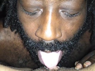 Daddy eating his pussy
