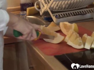 Adorable babe gets naughty by herself alone